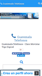 Mobile Screenshot of guatemalatelefonos.com